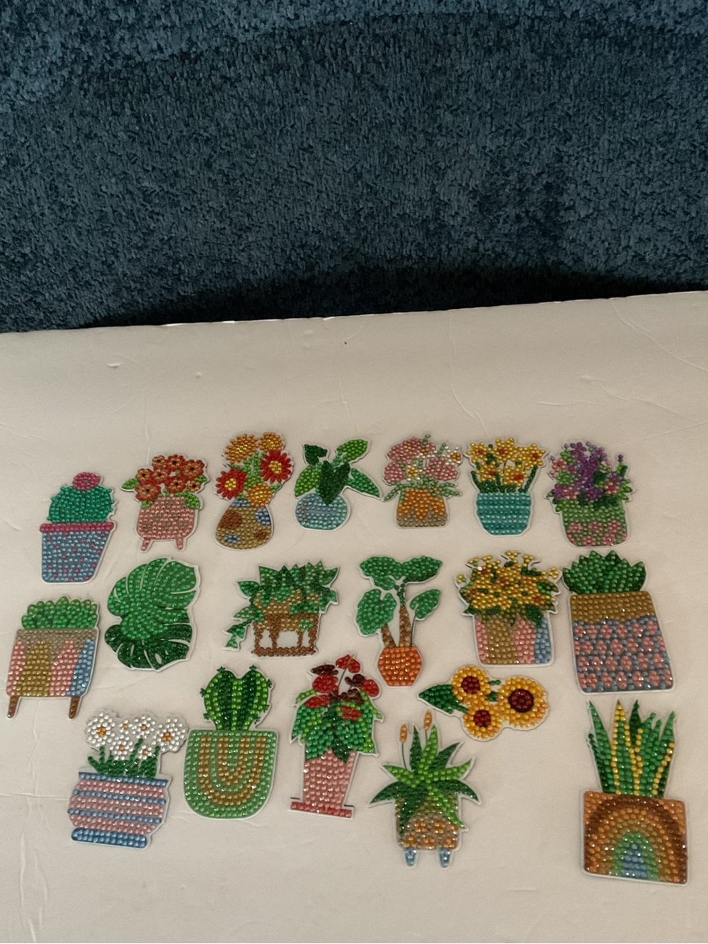 19 Colorful Plant and Succulent fridge magnets